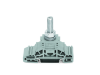 Stud terminal block; lateral marker slots; for DIN-rail 35 x 15 and 35 x 7.5; 1 stud, M8; 50,00 mmA&sup2;; gray