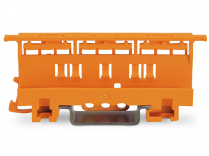 Suport sina omega pentru clemele  221 Series - 6 mmA&sup2;; for DIN-35 rail mounting/screw mounting; orange
