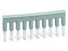 Comb-style jumper bar; insulated; 10-way; in = in terminal