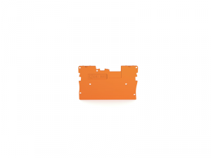 End plate; 1 mm thick; orange