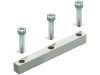 Jumper bar with screws; 3-way; for high current terminal blocks with 2 stud bolts M12 or M16