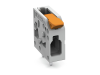 PCB terminal block; lever; 4 mmA&sup2;; Pin spacing 5 mm; 1-pole; Push-in CAGE CLAMPA&reg;; 4,00 mmA&sup2;; gray
