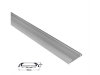 Profil aluminiu oval lat PT pentru banda LED & accesorii dispersor transparent - L:1m