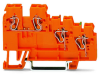 3-conductor sensor/actuator terminal block; with colored conductor entries; 2.5 mmA&sup2;; CAGE CLAMPA&reg;; 2,50 mmA&sup2;; orange
