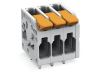 PCB terminal block; lever; 4 mmA&sup2;; Pin spacing 5 mm; 12-pole; Push-in CAGE CLAMPA&reg;; 4,00 mmA&sup2;; gray
