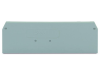 End and intermediate plate; 2 mm thick; gray
