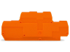 End and intermediate plate; 2 mm thick; orange