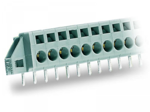 PCB terminal block; 2.5 mmA&sup2;; Pin spacing 5 mm; 9-pole; CAGE CLAMPA&reg;; clamping collar; 2,50 mmA&sup2;; gray