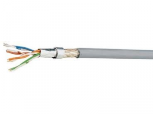 Cablu flexibil SF/UTP Cat.5 200MHz 4x2xAWG26 PVC gri