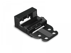 Suport pentru cleme  221 Series - 4 mmA&sup2;; for screw mounting; black