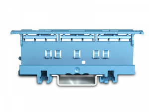 Suport pentru montaj cleme 221 pe sina omega;  - 6 mmA&sup2;; for DIN-35 rail mounting/screw mounting; blue