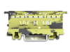 Suport sina Din pentru cleme Wago seria  221 - 4 mmA&sup2;; for DIN-35 rail mounting/screw mounting; dark gray-yellow