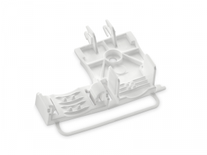 Strain relief plate; for 294 Series; for multicore cables; 3- to 5-pole; with secured clamp; white