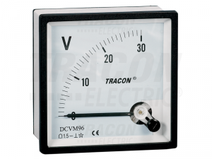 Voltmetru analogic de curent continuu DCVM96-250 96A&#151;96mm, 250V DC
