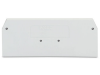 End and intermediate plate; 2 mm thick; light gray