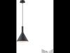 Pendul cocktail, 1 bec, dulie e14, d:200mm, h:320/1250mm, negru