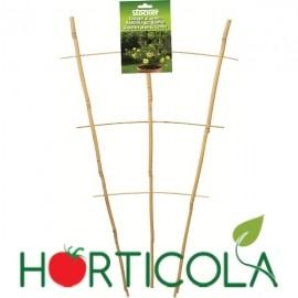 Spalier din bambus pentru plante la ghiveci,28 x h 60 cm