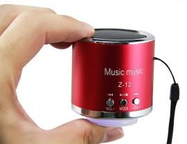 Mini Boxa Portabila MUSIC cu suport TF / SD / USB, Radio Fm, 3W Rosie - Z-12