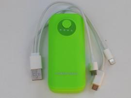 Baterie externa MicroUsb Verde Power Bank 5600mAh pentru (Samsung si alte telefoane ) iphone 4, 4S, 5, 5s, si iOS 7 Cod 02