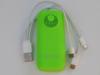 Baterie externa microusb verde power bank 5600mah