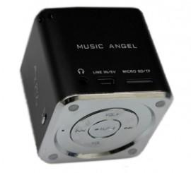 Mini Boxa Portabila MUSIC ANGEL alimentare USB, Radio Fm, Suport TF(Micro SD), U-Disk Neagra - MD07U