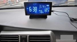 Voltmetru Auto / Ceas / Termometru Auto Interior - Exterior / Higrometru / Prognoza meteo Ecran LCD 4.5"