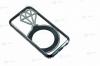 Rama de protectie / Bumper Elegant din Metal - Cu strasuri pentru iPhone 6 / 6S - Negru 158
