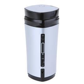 Bwb004 - Ceasca de ceai, cafea reincarcabila electric prin USB, argintie, agitare automata