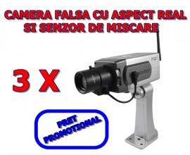 Set 3 bucati Camera video falsa de Supraveghere Wireless Dummy