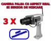 Set 3 bucati Camera video falsa de Supraveghere Wireless Dummy