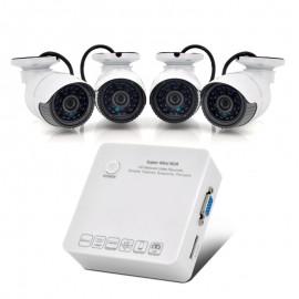 I424 Sistem Video de Inregistrare HD 4 Canale 1080p / 960p / 720p - P2P, E-SATA, 4 X Camere IP 720p, ONVIF