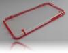Carcasa (protectie spate) transparenta pentru iphone 6 / 6s - rosie