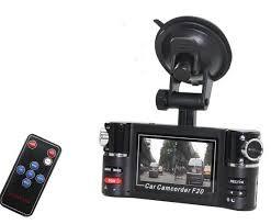 F30 Camera video de supraveghere auto cu doua lentile rotative, 8 led-uri IR Night Vision, Senzor de miscare, Inregistrare in format AVI H264 si...