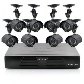 I232 Kit de supraveghere 8 Camere - 8 Camere CCTV de exterior, DVR H264, 1TB
