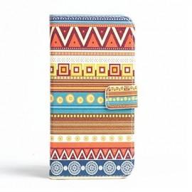 Husa Tip Portofel pentru iPhone 6 / 6S, Piele Ecologica, Magnetic, Model Tribal 151