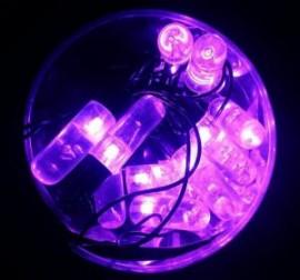 Instalatie de Craciun 20 LED Violet Bubble Stick Fir Negru Lungime 5m