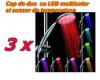 Set 3 bucati Cap dus cu LED Multicolor 7 culori