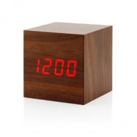 Ceas de birou modern in forma de cub cu afisaj LED / Alarma / Termometru