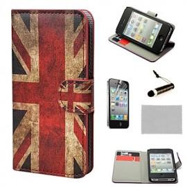 Husa Tip Portofel pentru iPhone 6 / 6S, Piele Ecologica, Magnetic, Imprimeu Marea Britanie 120