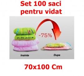 Set 100 Saci pentru Vidat - Vacuum Bags, dimensiune 70x100cm