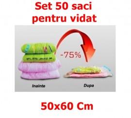 Set 50 Saci pentru Vidat - Vacuum Bags, dimensiune 50x60cm