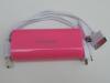 Baterie externa usb roz power bank 5600mah pentru telefon, tableta,