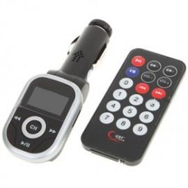 Modulator / Mp3 auto 12V/24V, Fm cu telecomanda, ecran LCD, USB si slot Card Gri