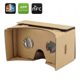 DIY Virtual Reality Ochelari 3D Google din carton - Ochelari pentru telefon, NFC, Pentru iPhone si Android