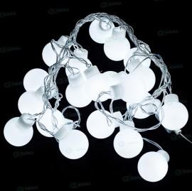 Instalatie de sarbatori cu LED-uri, 40 bulbi Cherry LED - Alba
