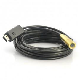 K237 Endoscop USB Rezistent la apa 5 Metri, 4 Led-uri, Cap din Cupru
