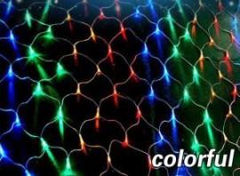 Instalatii Luminoase Craciun tip Plasa Prelungibila cu 100 Led-uri Multicolore