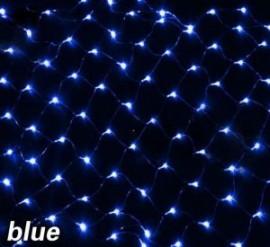 Instalatii Luminoase Craciun tip Plasa Prelungibila cu 100 LED Lumina Albastra