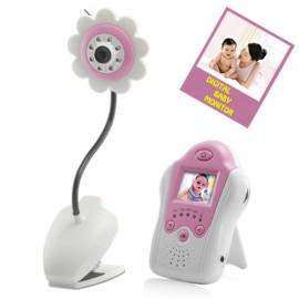 I155 Monitor Baby Digital - Infrarosu, AV OUT, Design Floare Roz