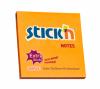 Notes autoadeziv extra-sticky 76 x 76mm, 90 file, stick"n - portocaliu